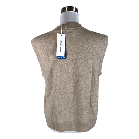Unisex Samsoe&Samsoe - Knit vest, size 34 - Brown (2)