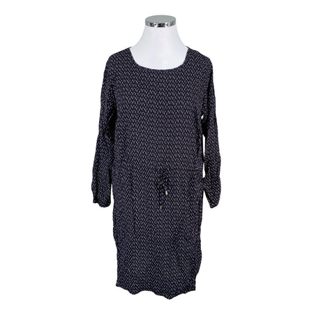 Unisex Zizzi - Schiffon dress, size 46 - Black ()