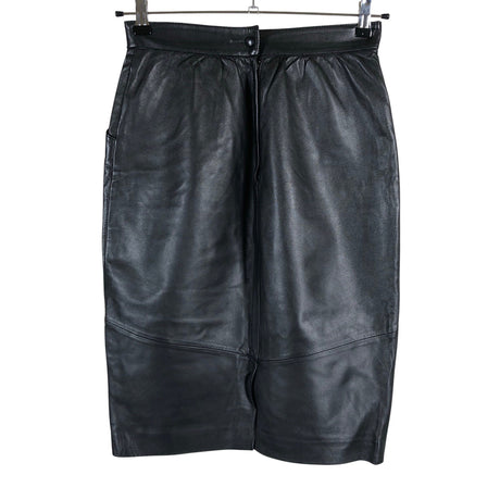 Unisex Friitala - Leather skirt, size 38 - Black (2)