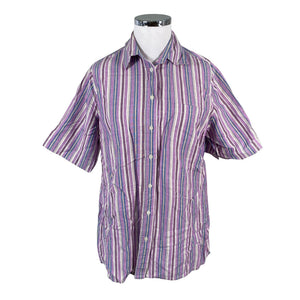 Unisex Ulla Popken - Short-sleeved blouse, size 46 - Violet (1)