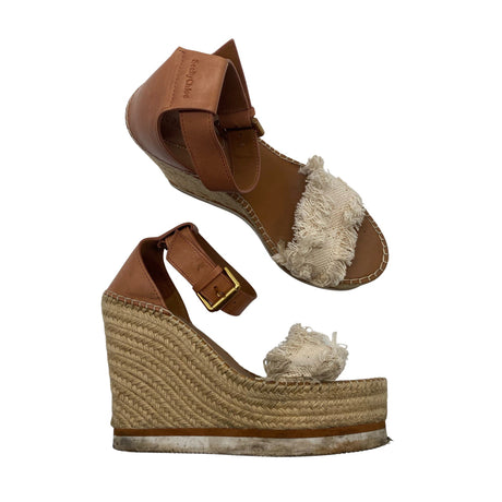 Unisex See by Chloé - Wedge sandals, size 39 - Brown ()