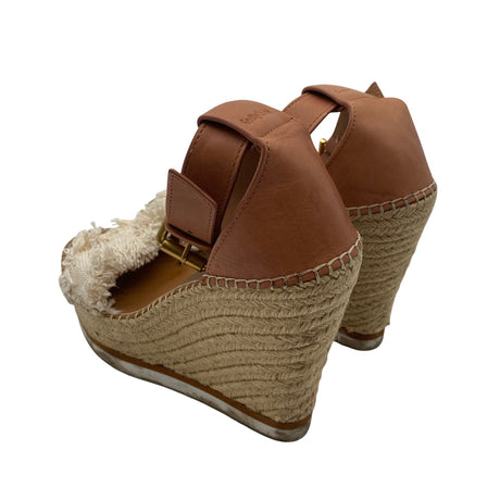 Unisex See by Chloé - Wedge sandals, size 39 - Brown (2)