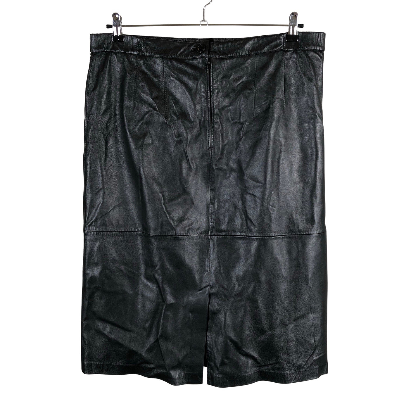 Unisex Atelier Creation - Leather skirt, size 44 - Black (2)
