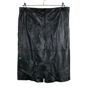 Unisex Atelier Creation - Leather skirt, size 44 - Black (2)