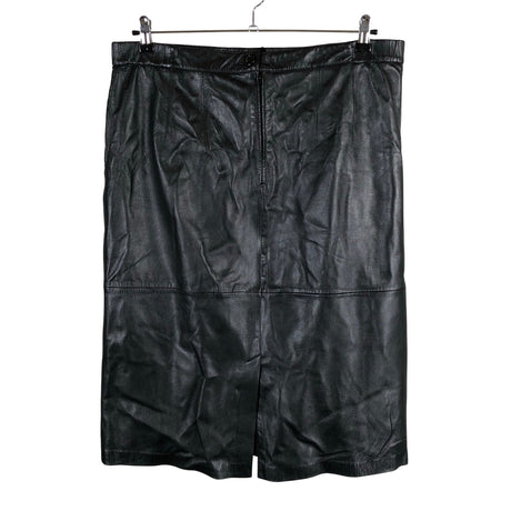 Unisex Atelier Creation - Leather skirt, size 44 - Black (2)