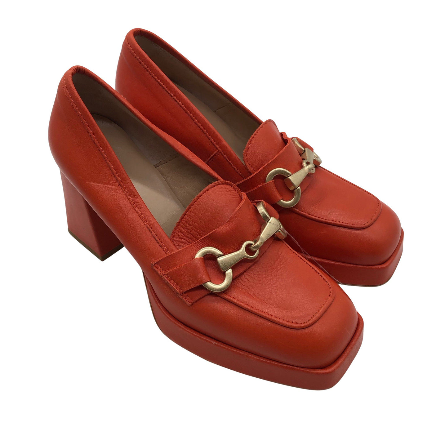 Unisex Vamsko - High heels, size 39 - Orange (3)