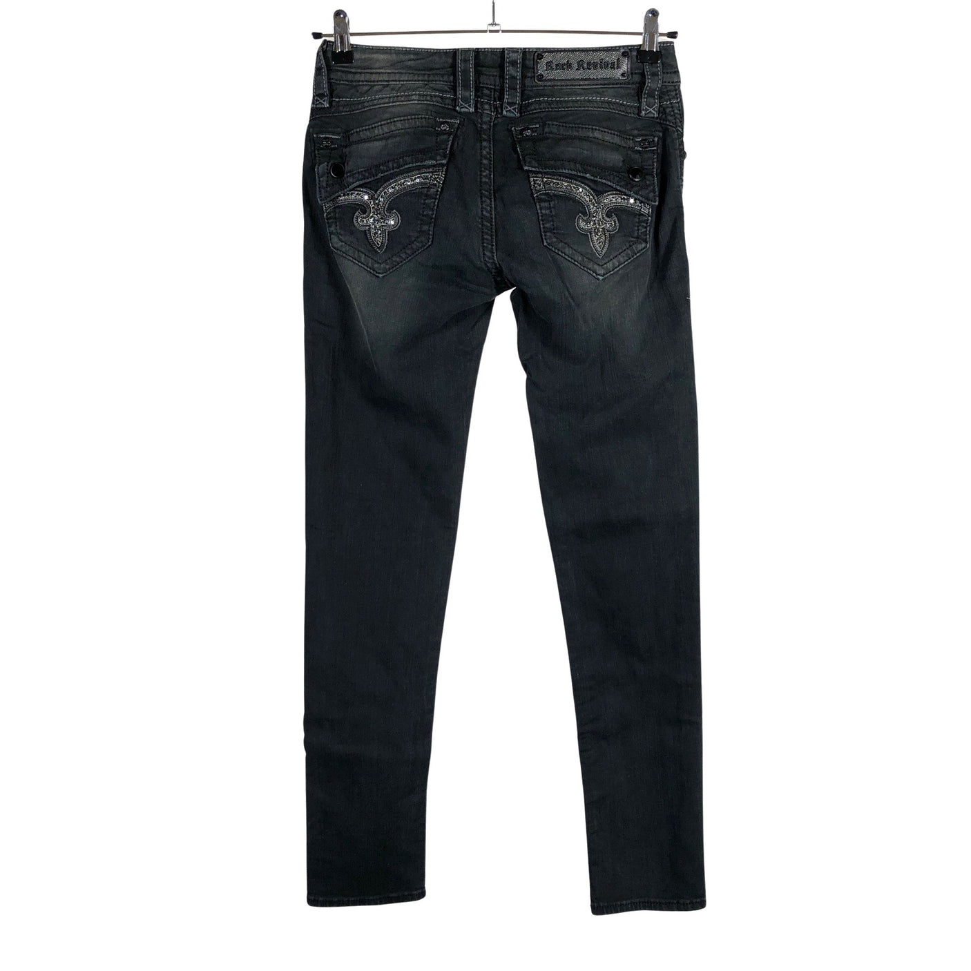 Unisex Rock Revival - Jeans, size W28 - Black (2)