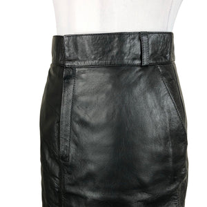 Unisex Onar - Leather skirt, size 38 - Black (3)