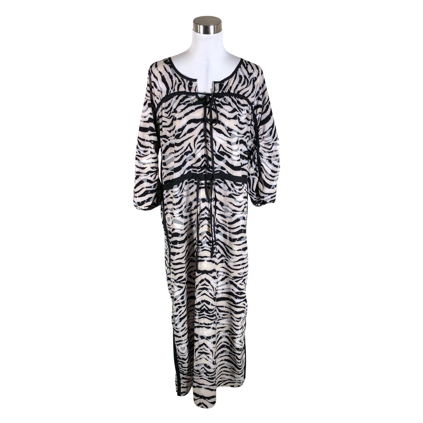 Unisex Nü - Schiffon dress, size 34 - Beige (1)