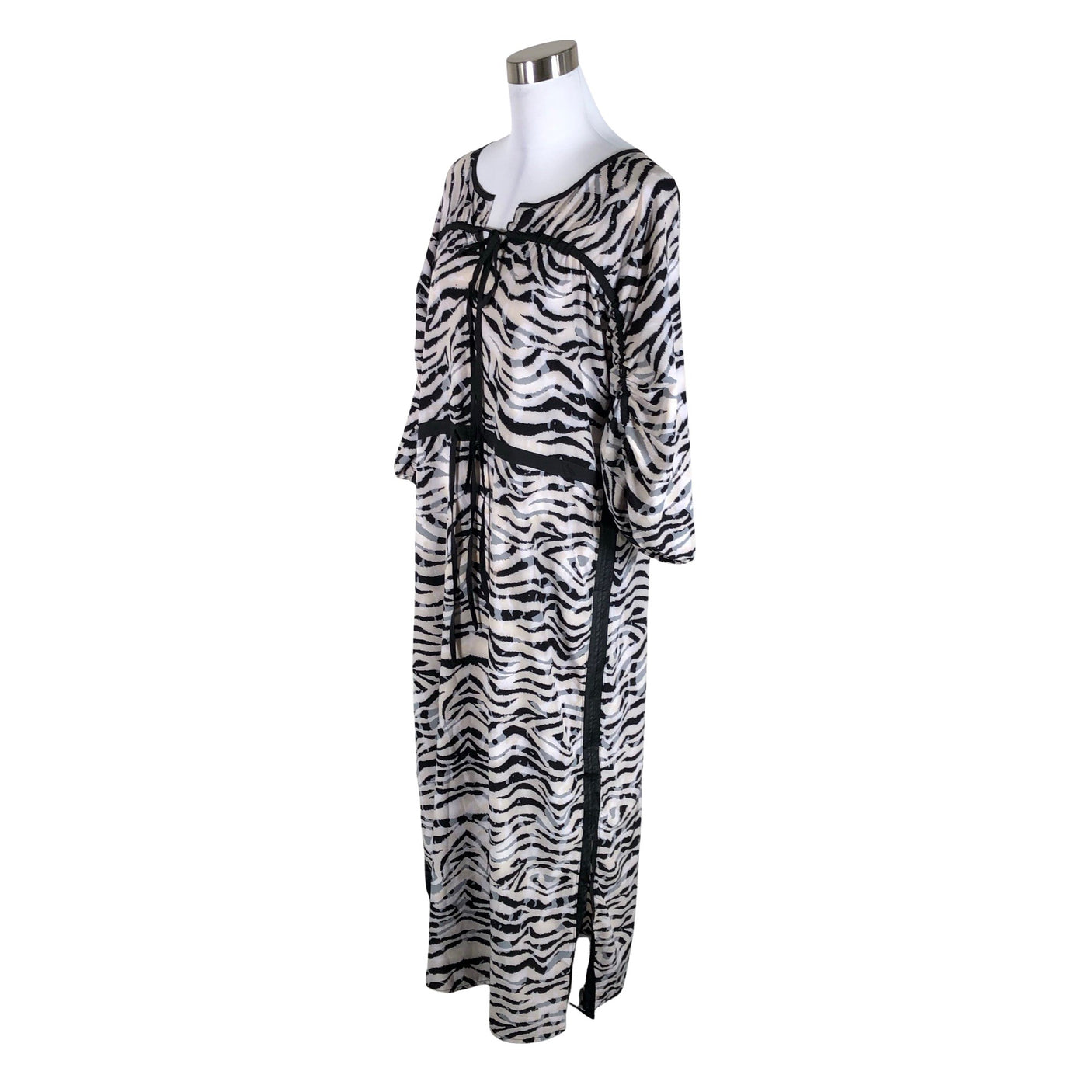 Unisex Nü - Schiffon dress, size 34 - Beige (2)