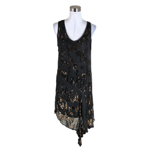 Unisex Nü - Schiffon dress, size 40 - Brown (1)