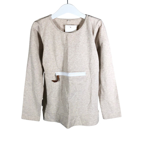 Unisex Metsola - Tricot shirt, size 122 - 128 - Beige ()