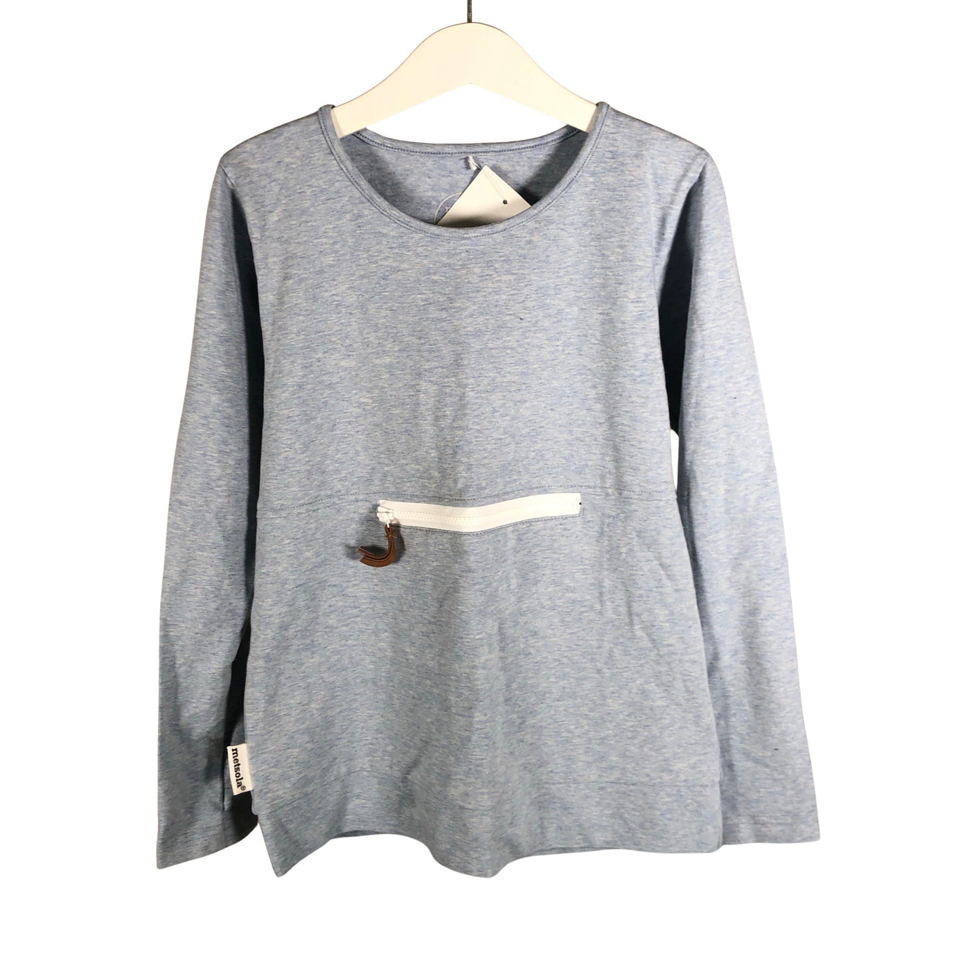 Unisex Metsola - Tricot shirt, size 122 - 128 - Light blue (1)