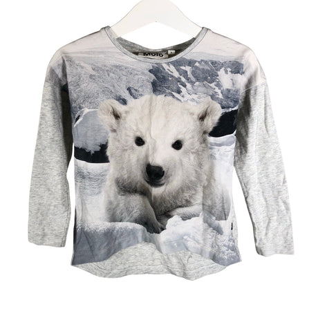 Unisex Molo Kids - Tricot shirt, size 98 - 104 - Gray ()