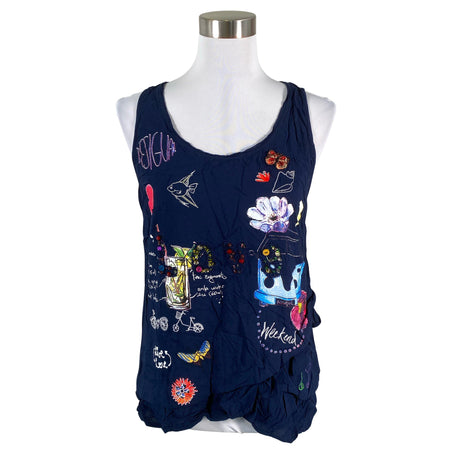 Unisex Desigual - Top, size 40 - Blue ()