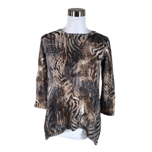 Unisex Betty Barclay - Knit tunic, size 38 - Brown (1)