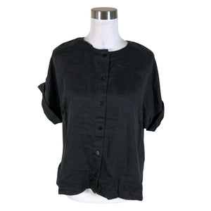 Unisex Papu - Short-sleeved blouse, size 36 - Black (1)