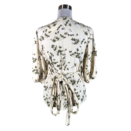Unisex Kaiko - Short-sleeved blouse, size 38 - Natural white (2)