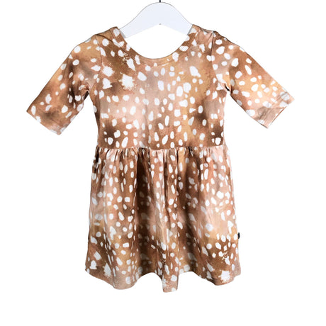 Unisex Kaiko - Tricot dress, size 86 - 92 - Brown ()