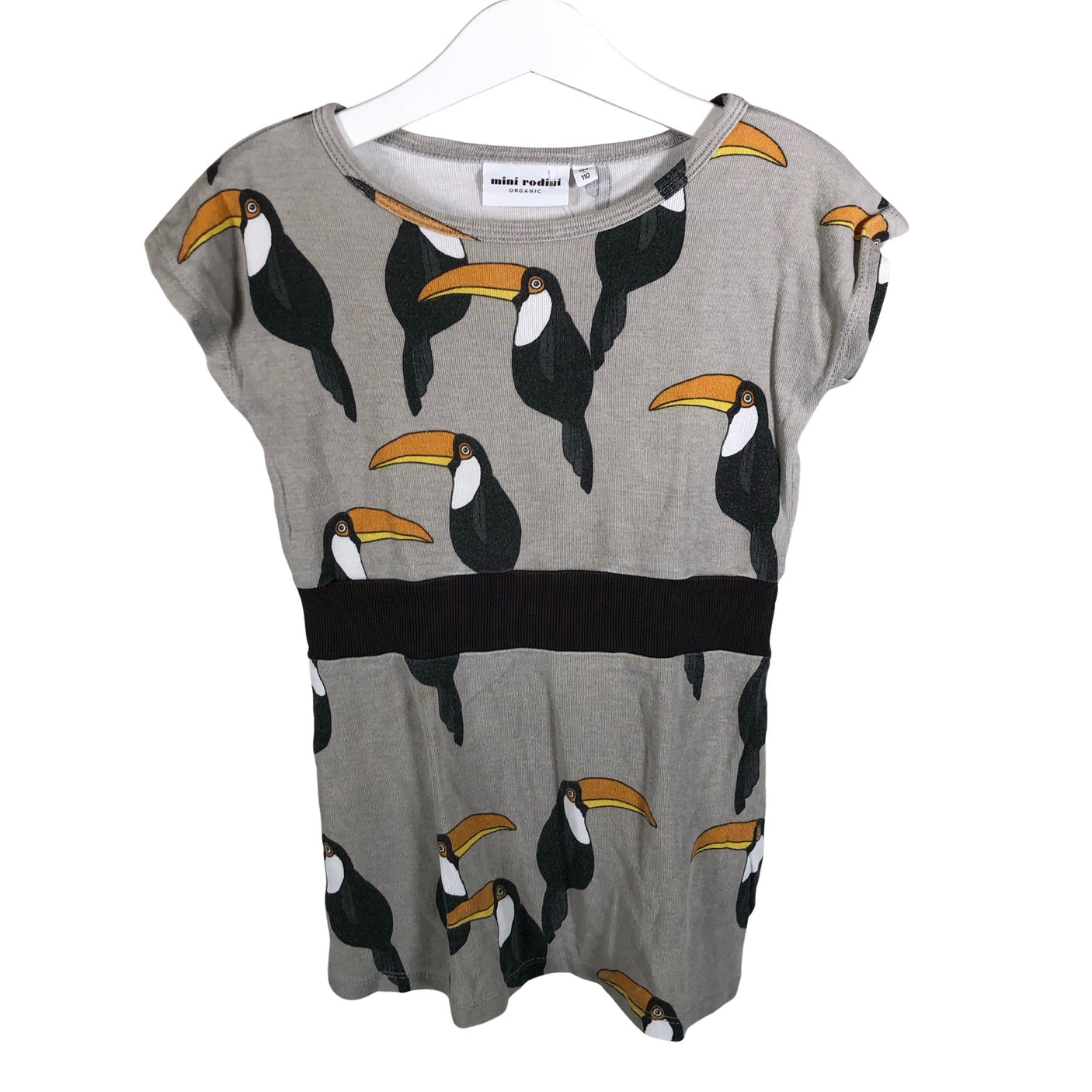Unisex Mini Rodini - Tricot dress, size 104 - 110 - Gray (1)