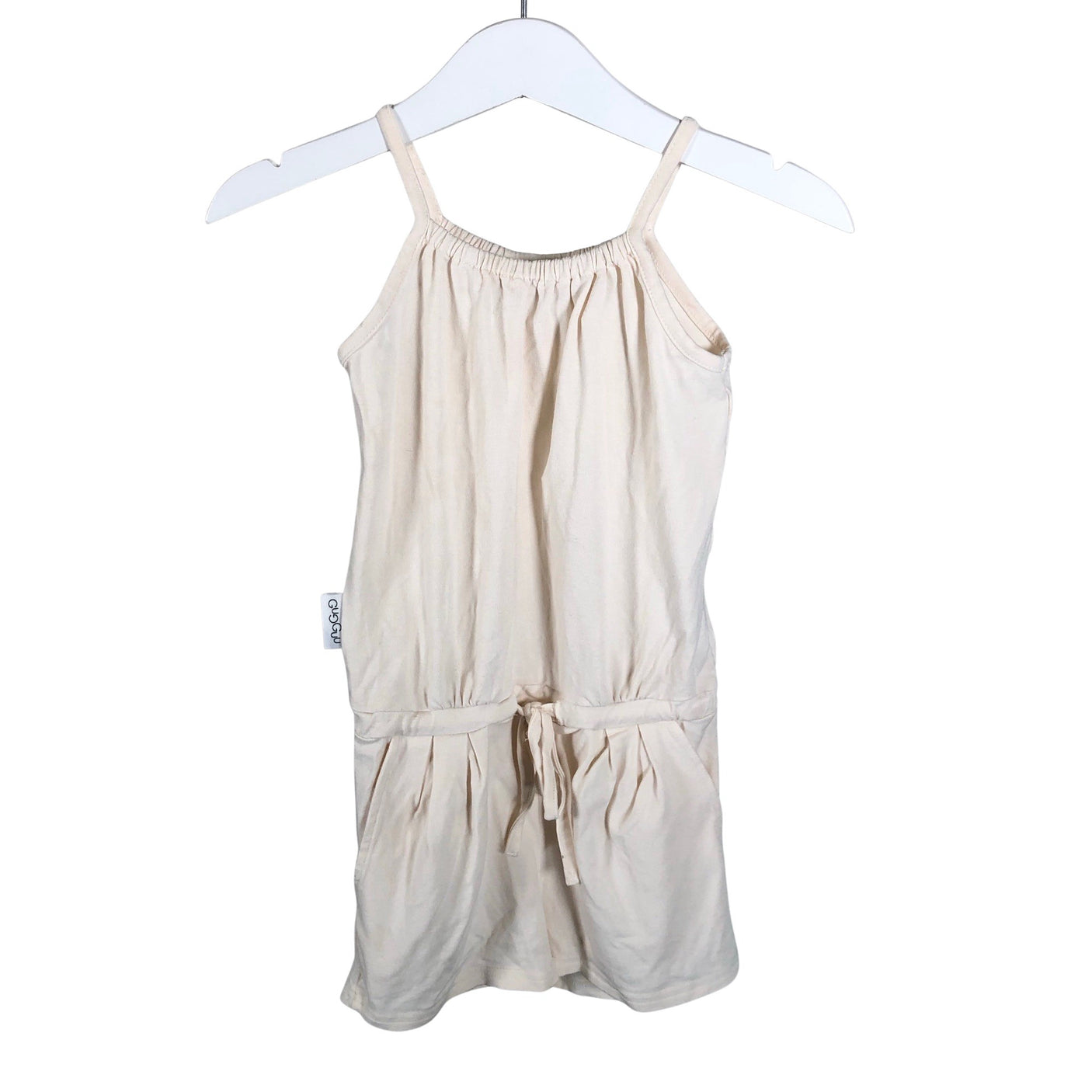 Unisex Gugguu - Short overalls, size 80 - 86 - Beige (1)