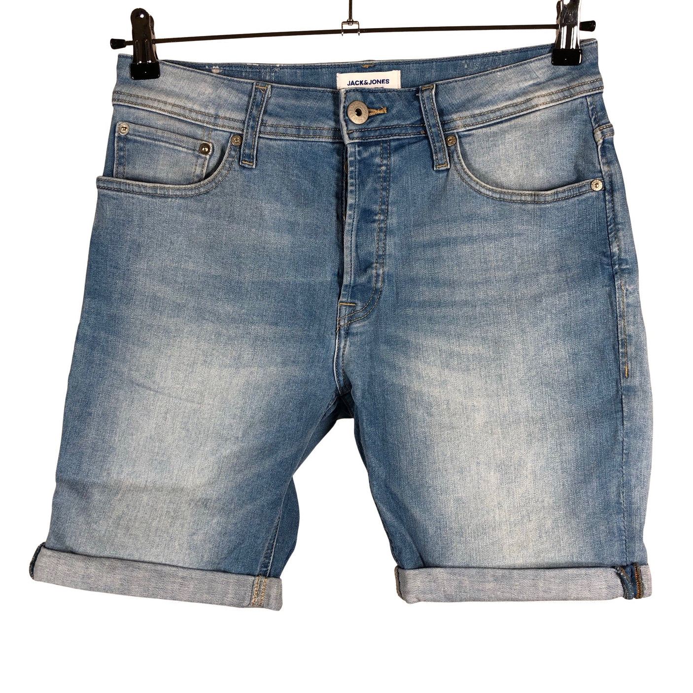 Unisex Jack & Jones - Denim shorts, size S - Light blue (1)