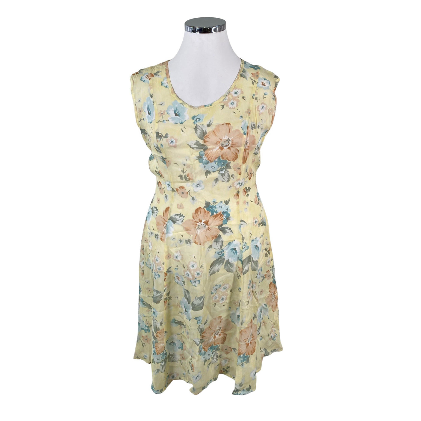 Unisex Amis - Schiffon dress, size 42 - Yellow (1)