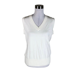 Unisex Röhnisch - Knit vest, size 40 - White (1)