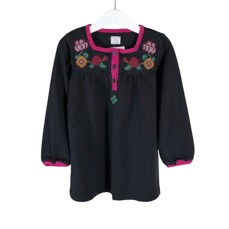 Unisex Polarn O. Pyret - Tricot dress, size 110 - 116 - Black ()