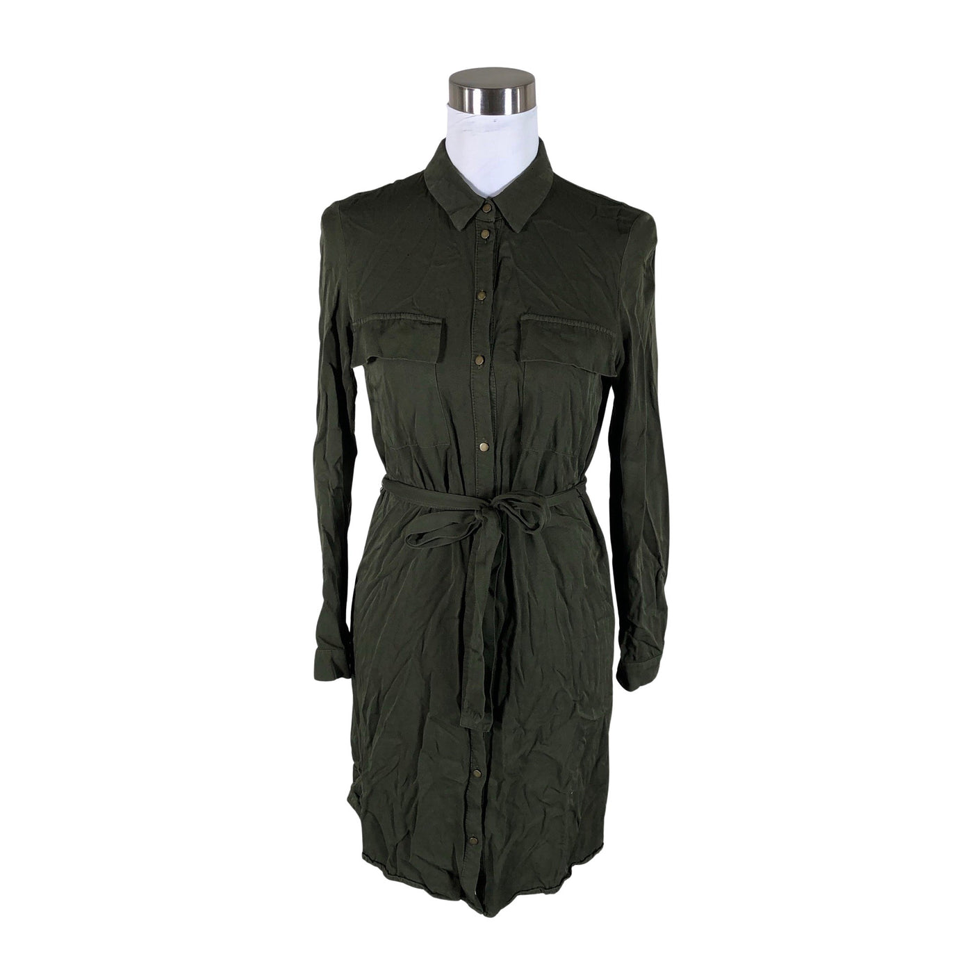 Unisex Esprit - Schiffon dress, size 36 - Green (1)