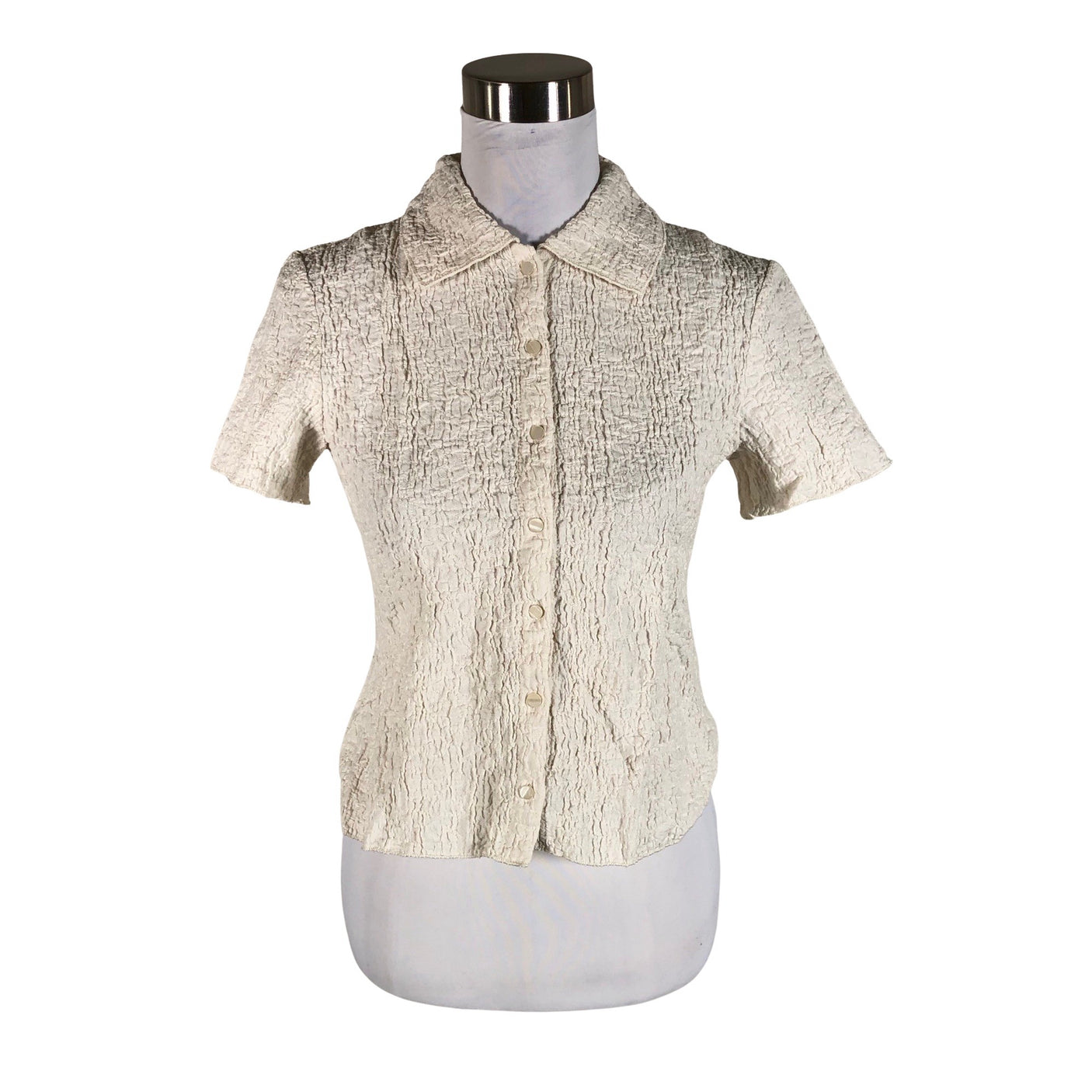 Unisex Lindex - Short-sleeved blouse, size 36 - Beige (1)