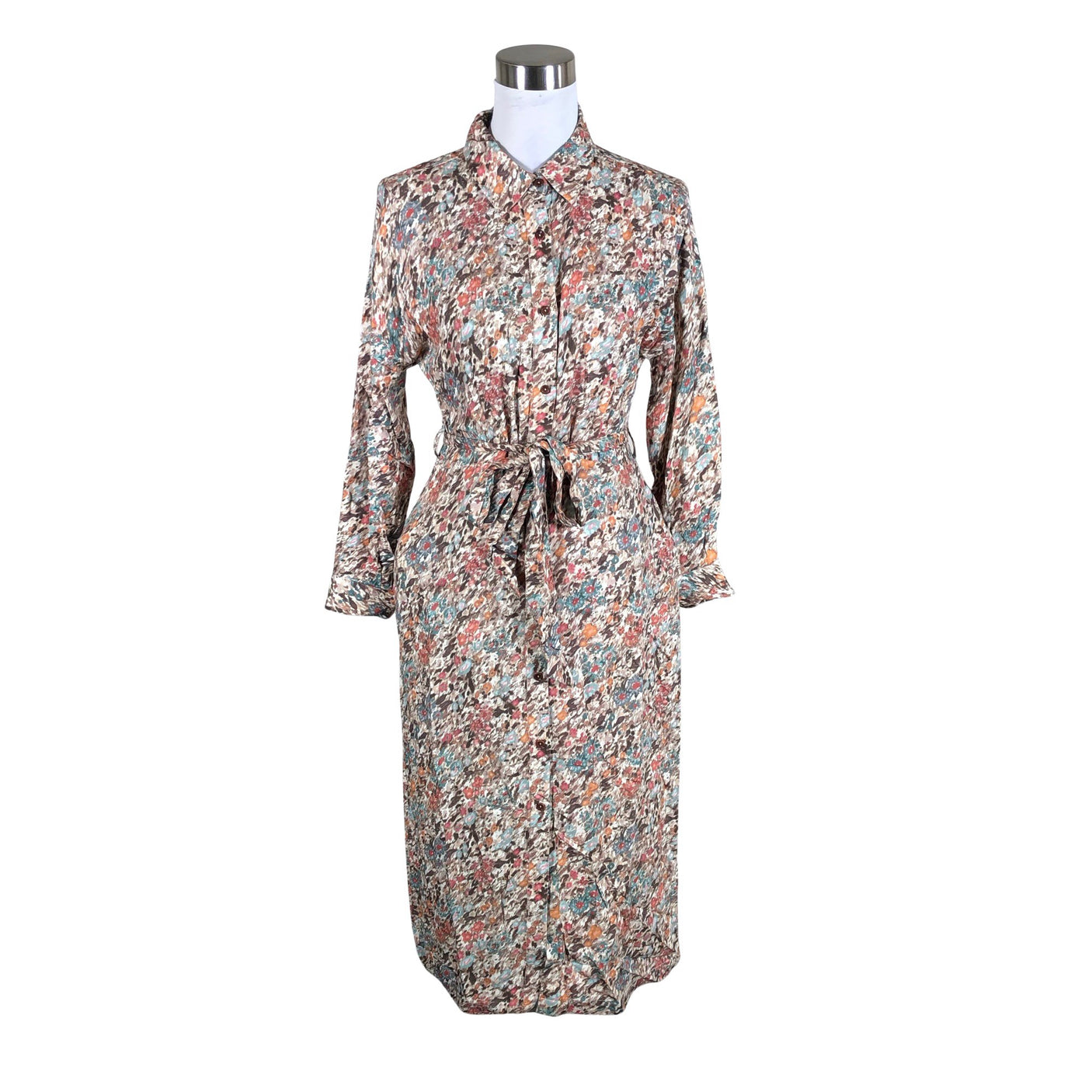 Unisex Brava Fabrics - Schiffon dress, size 36 - Brown (1)