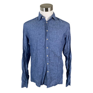Unisex Sand - Collared shirt, size L - Blue (1)