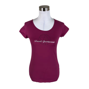 Unisex David - Sports shirt, short sleeve, size 36 - Violet (1)