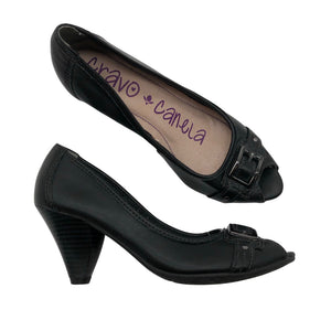 Unisex Cravo & Canela - Open toe high heel shoes, size 37 - Black (1)