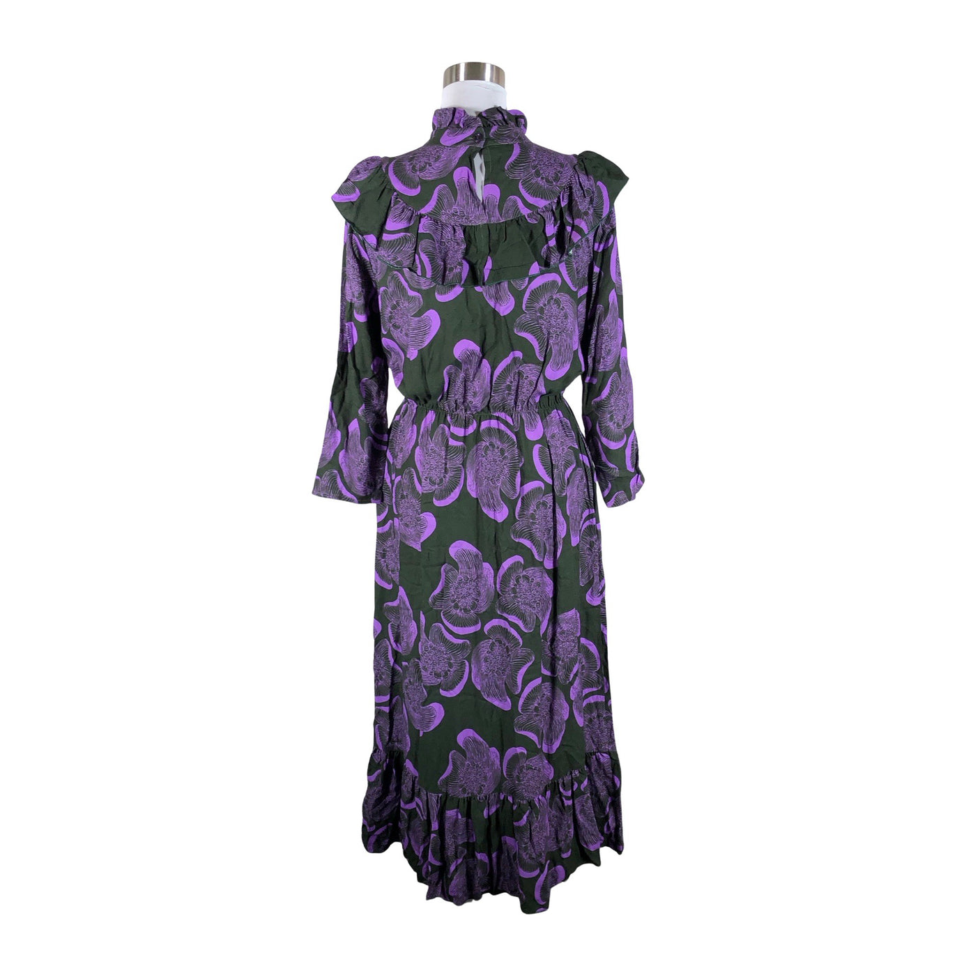 Unisex Vimma - Schiffon dress, size 34 - Green (2)