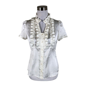Unisex Your Face - Short-sleeved blouse, size 34 - White (1)