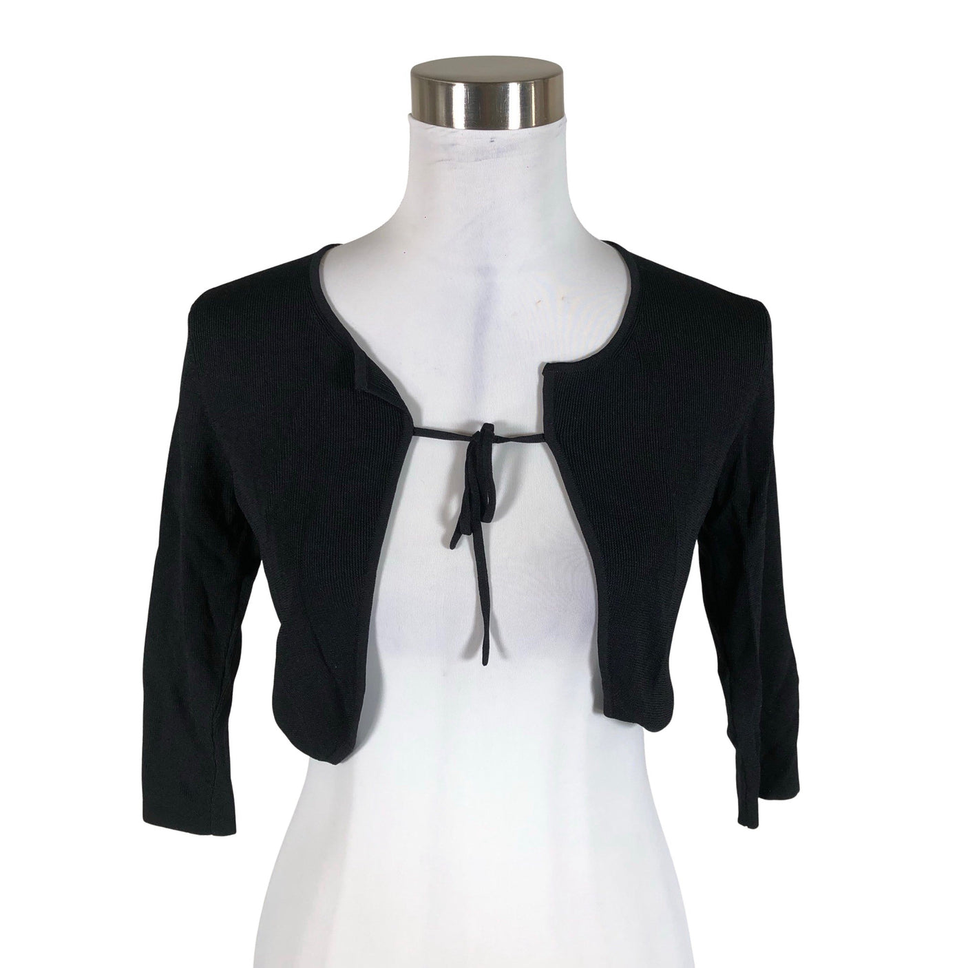 Unisex Your Face - Knit bolero jacket, size 38 - Black (1)