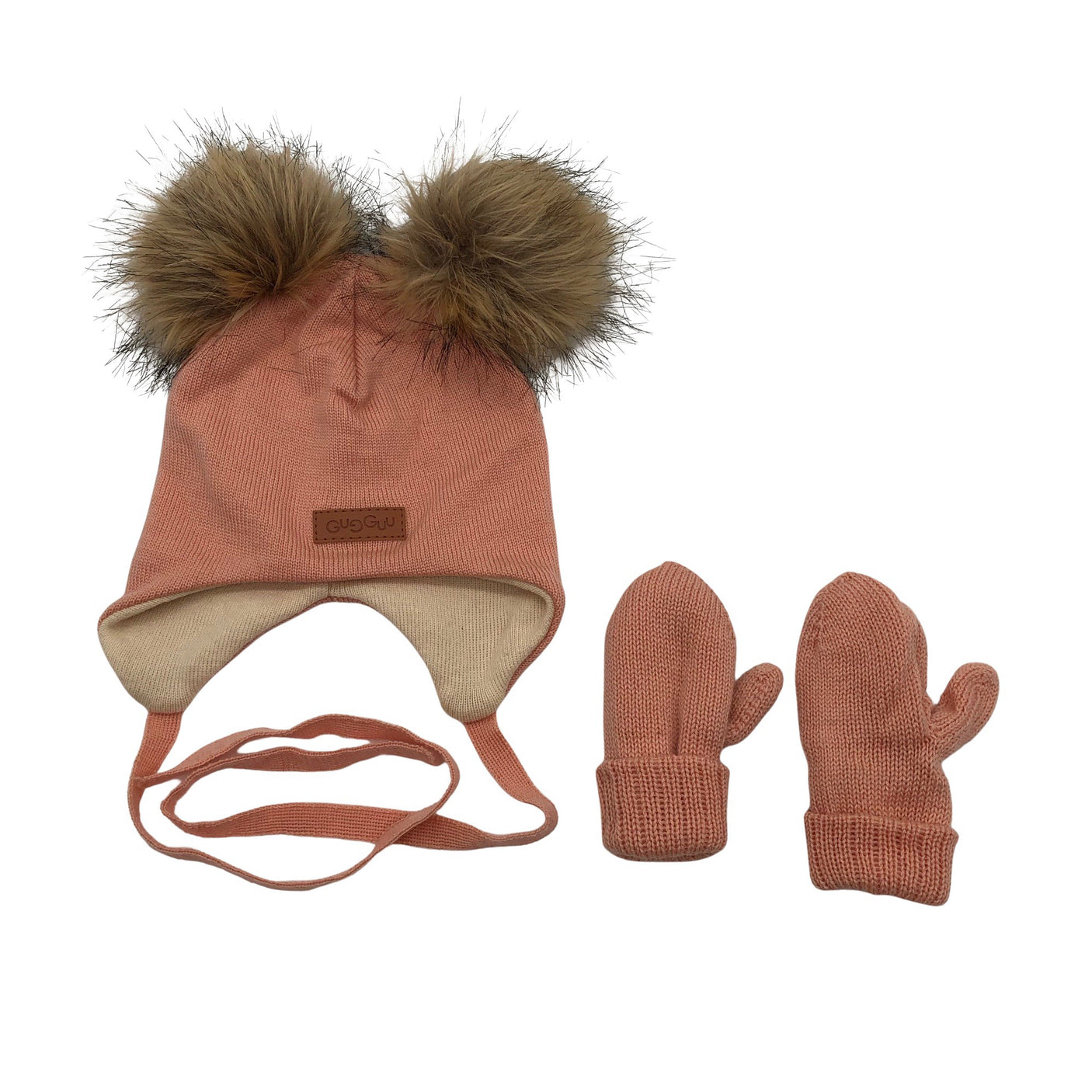 Unisex Gugguu - Winter hat, size 48 - 50 cm - Light pink (1)