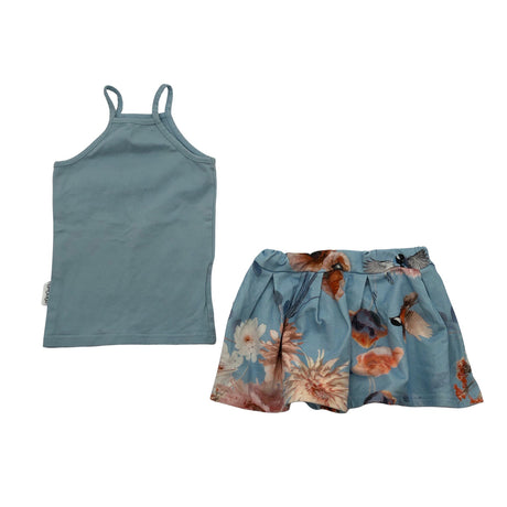 Unisex Gugguu - Tricot skirt, size 74 - 80 - Light blue ()