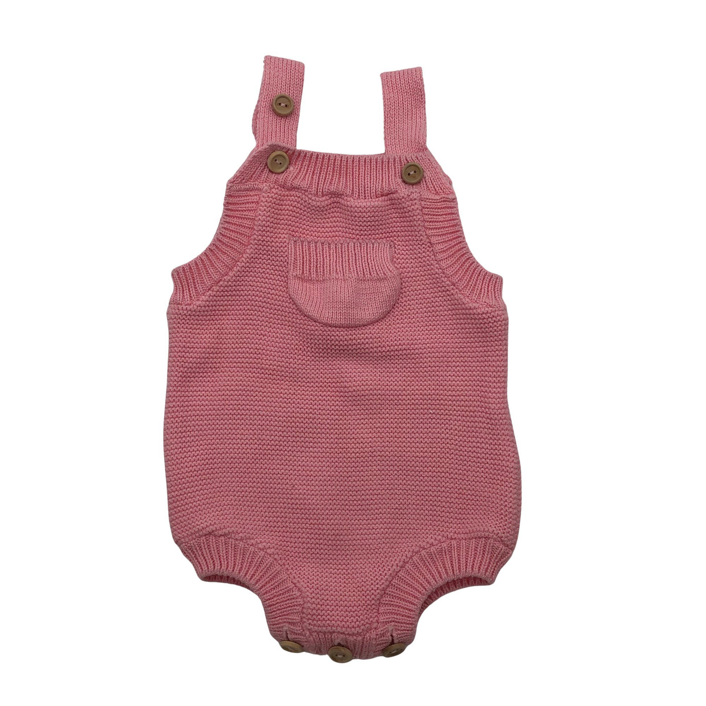 Unisex Metsola - Short overalls, size 74 - 80 - Light pink (1)