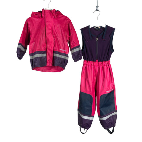 Unisex Didriksons - Rainwear, size 74 - 80 - Pink ()