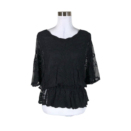 Unisex New Collection - Short-sleeved blouse, size 40 - Black ()