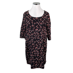 Unisex Zizzi - Schiffon tunic, size 46 - Black (1)
