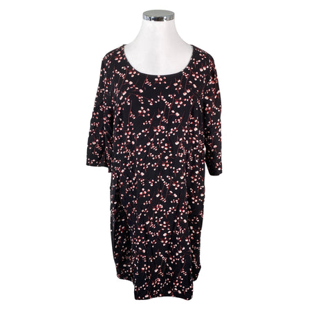 Unisex Zizzi - Schiffon tunic, size 46 - Black ()