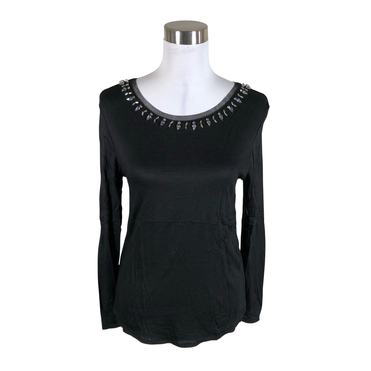 Unisex Massimo Dutti - Tricot shirt, size 38 - Black (1)