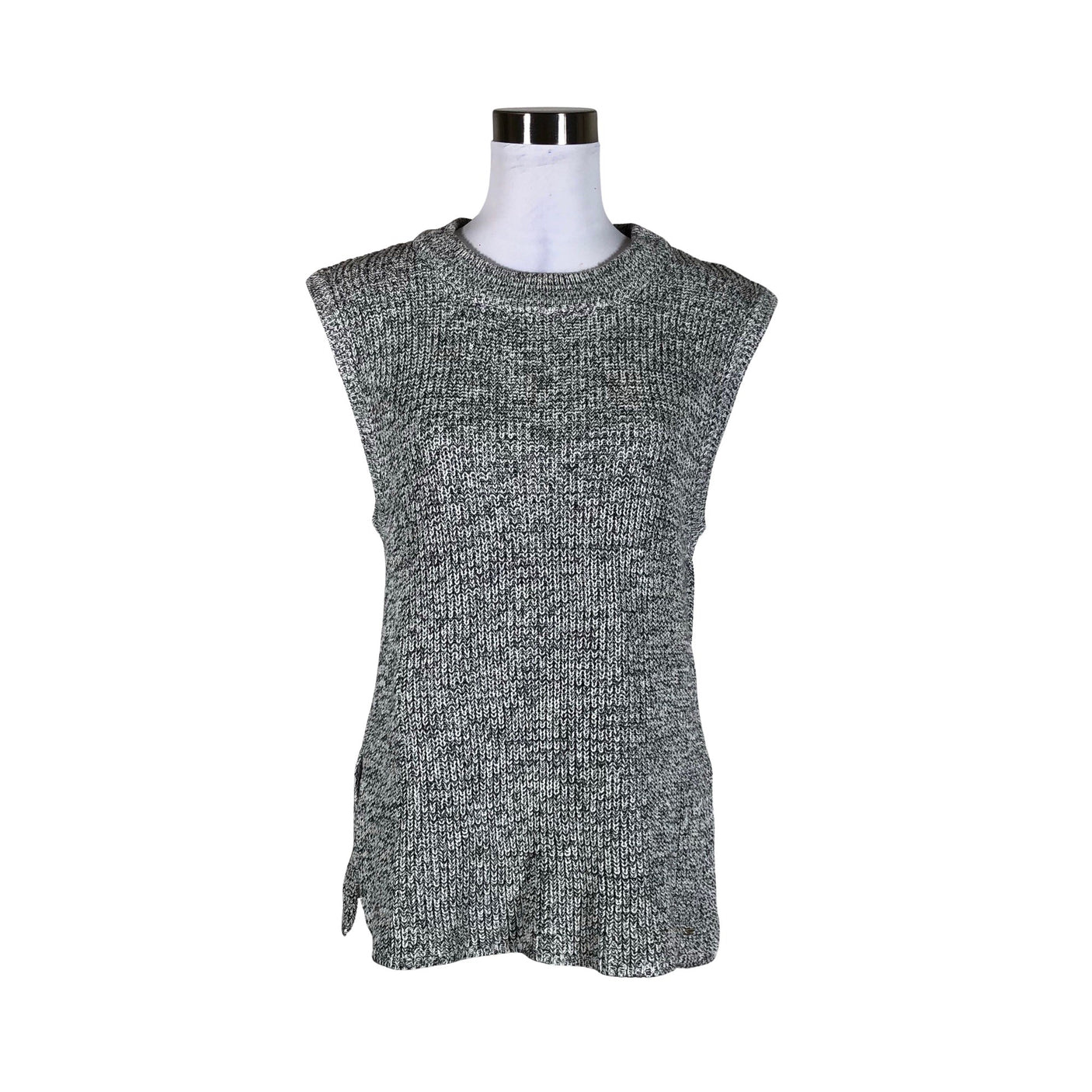 Unisex Your Face - Knit vest, size 36 - Gray (1)