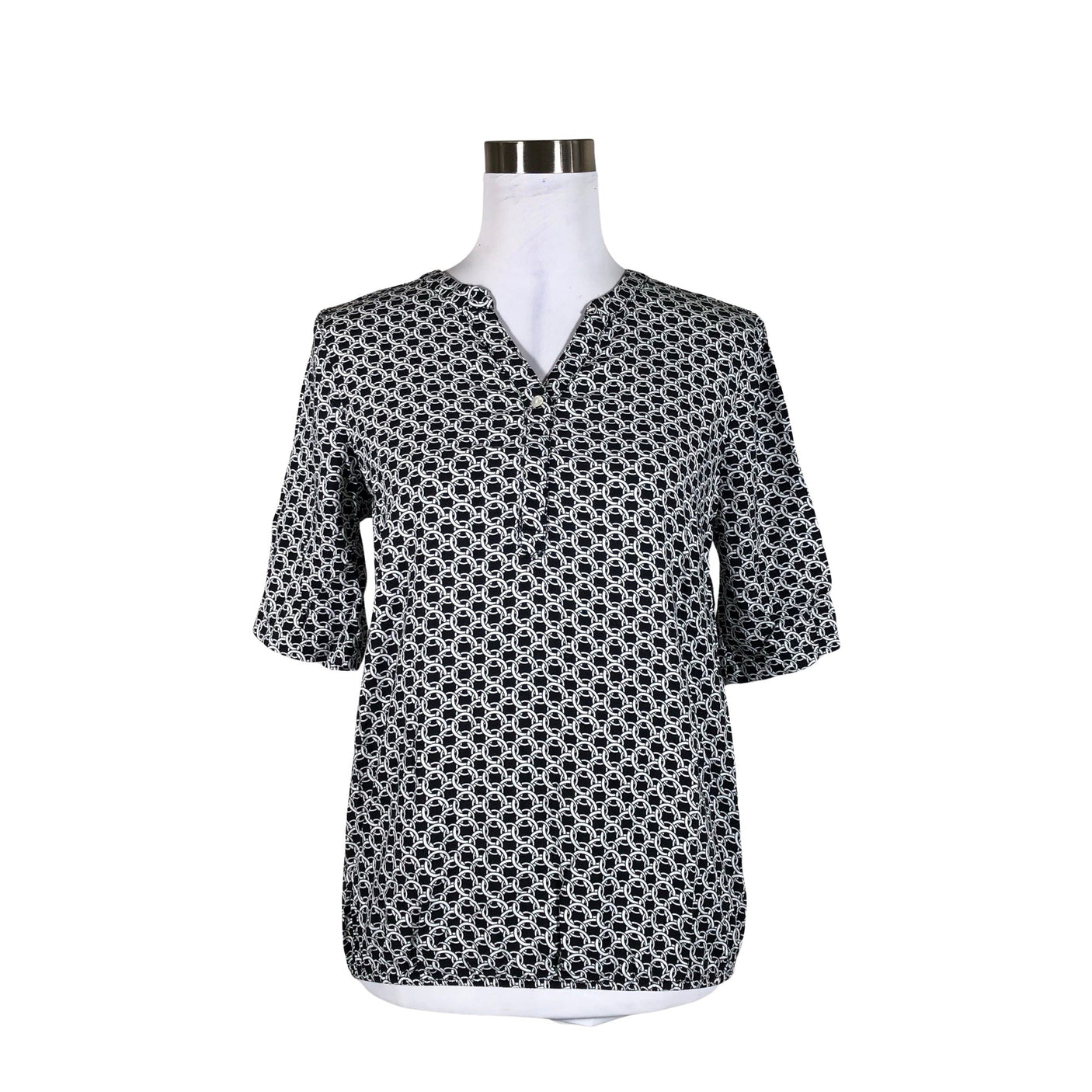 Unisex Tom Tailor - Short-sleeved blouse, size 34 - Black (1)