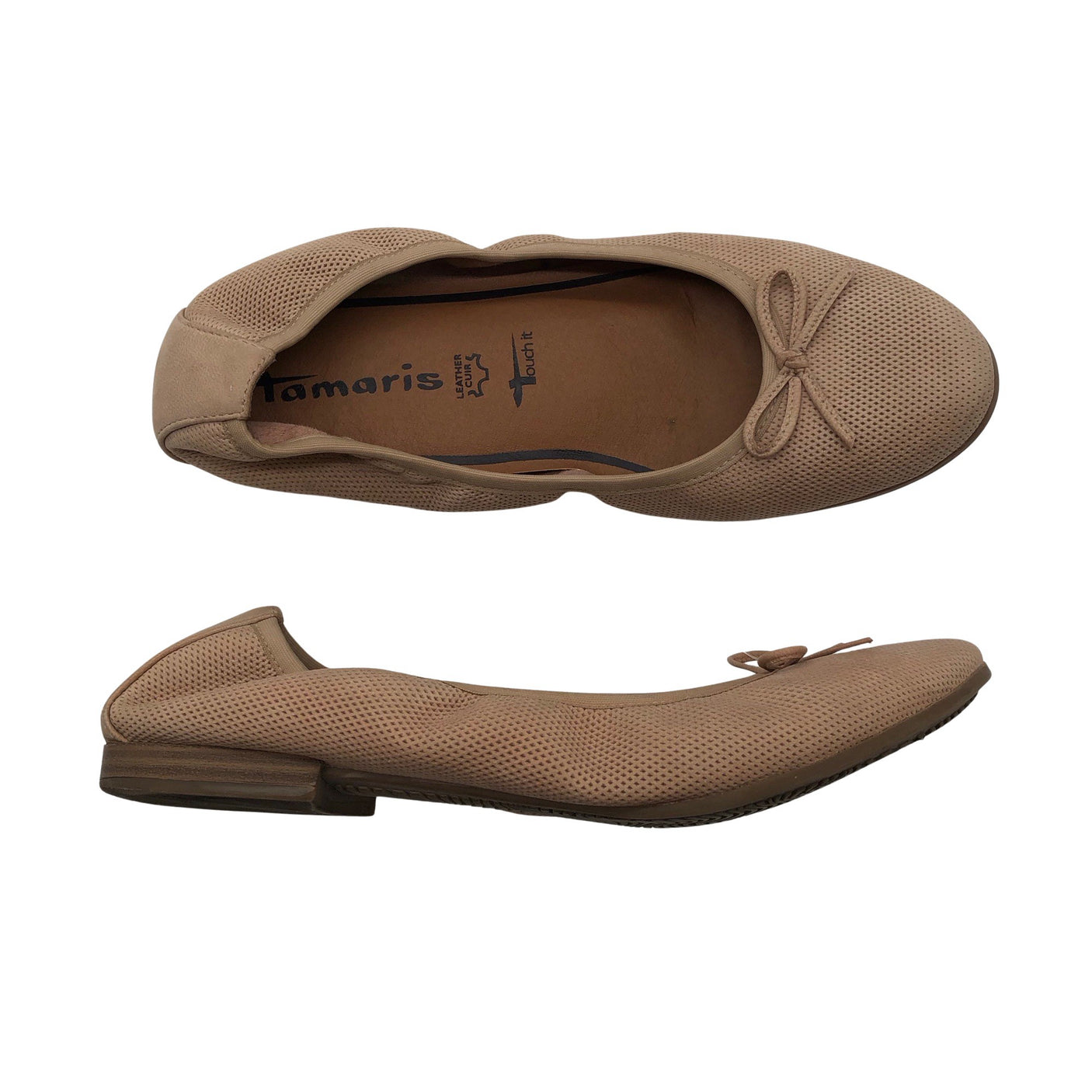 Unisex Tamaris - Ballerinas, size 39 - Beige (1)