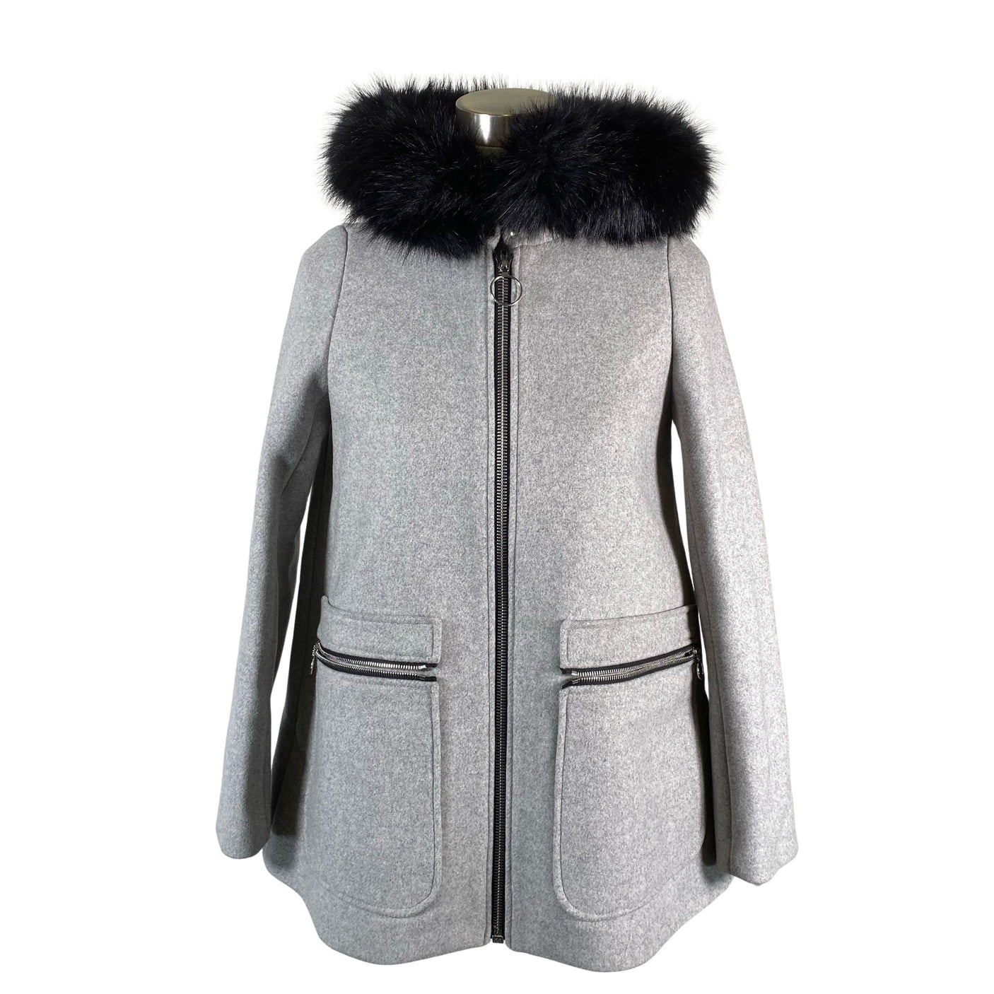 Unisex Maje - Wool coat, size 36 - Gray (1)